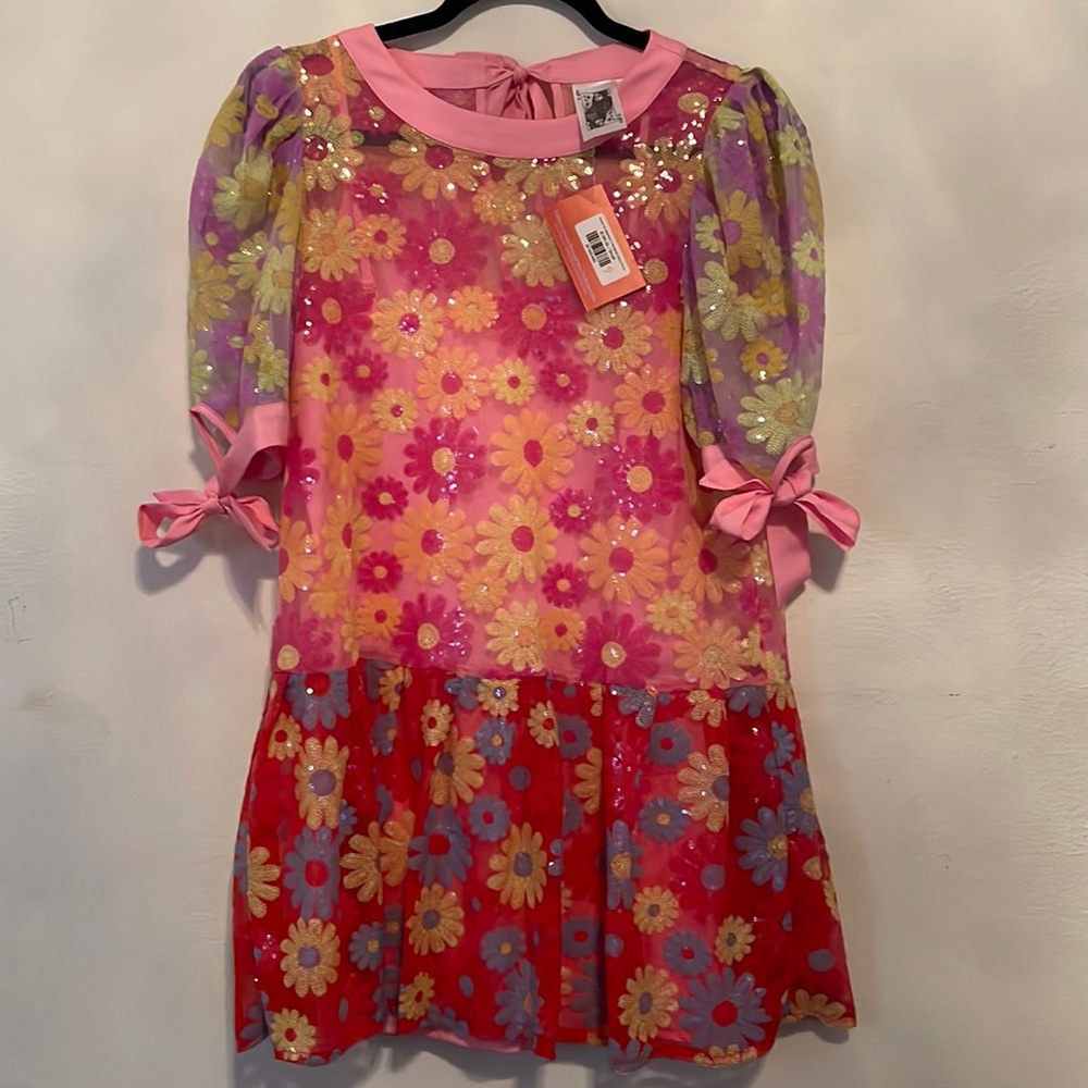 Queen of Sparkles sequin flower dress